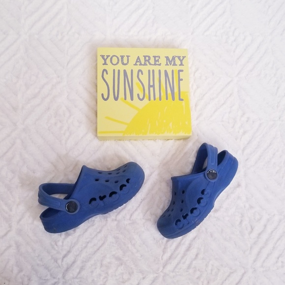 CROCS Other - Crocs 8-9 Toddler Blue Classic Clog Sandals
